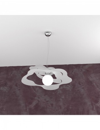 TOP LIGHT: Ripples sospensione moderna grigio 50cm in offerta
