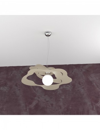 TOP LIGHT: Ripples sospensione moderna sabbia 50cm in offerta