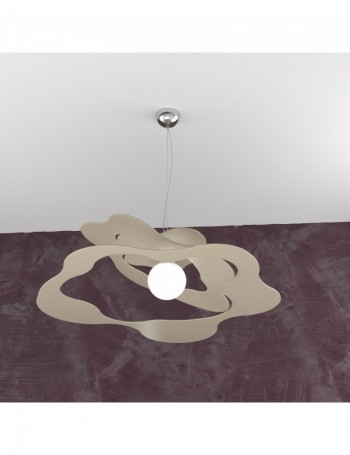 TOP LIGHT: Ripples sospensione moderna sabbia 70cm in offerta