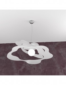 TOP LIGHT: Ripples sospensione moderna bianco 70cm in offerta