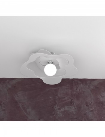 TOP LIGHT: Ripples plafoniera moderna bianca 50cm in offerta