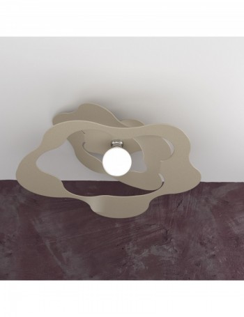 TOP LIGHT: Ripples plafoniera moderna sabbia 70cm in offerta