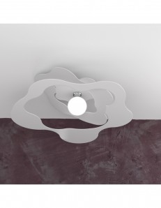 TOP LIGHT: Ripples plafoniera moderna bianco 70cm in offerta