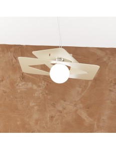 TOP LIGHT: Wacky sospensione moderna quadrata sabbia 45cm in offerta