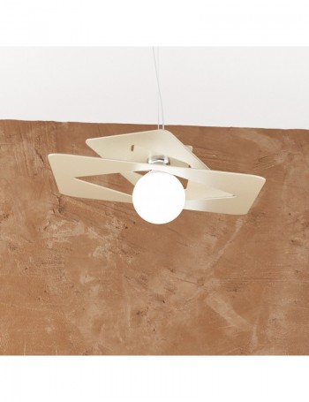 TOP LIGHT: Wacky sospensione moderna quadrata sabbia 45cm in offerta