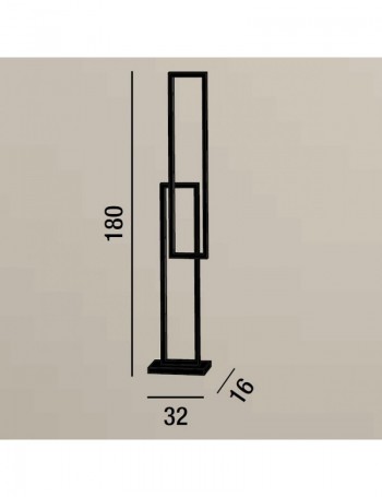 PERENZ: Cross piantana LED moderna 64w nera 3000k in offerta
