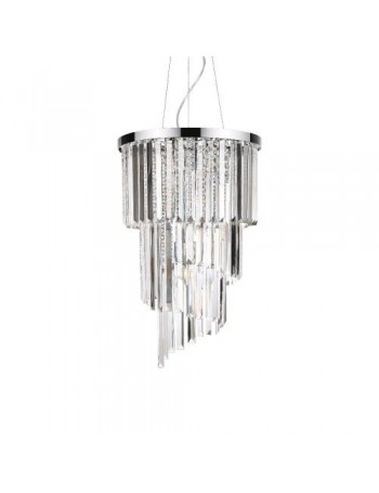 IDEAL LUX: Carlton sp8 lampadario classico cristallo 40w in offerta