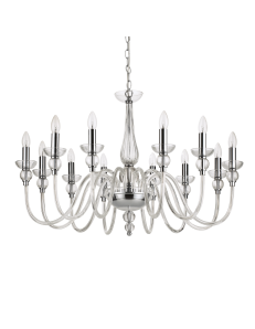 IDEAL LUX: Doge sp12 lampadario classico trasparente 40w in offerta