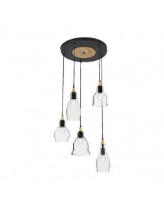 IDEAL LUX: Gretel sp5 lampadario classico per sala da pranzo in vetro 60w in offerta