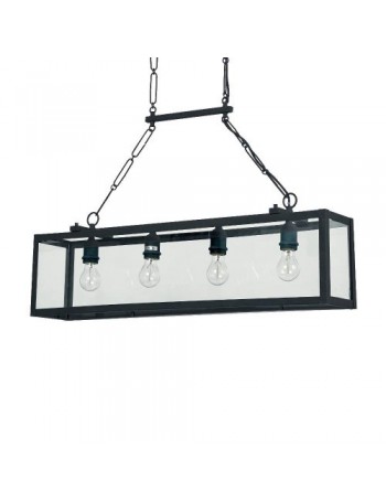 IDEAL LUX: Igor sp4 lampadario classico in metallo colore nero opaco 60w in offerta