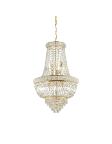IDEAL LUX: Dubai sp10 ottone Lampada sospensione 10 luci in cristallo in offerta