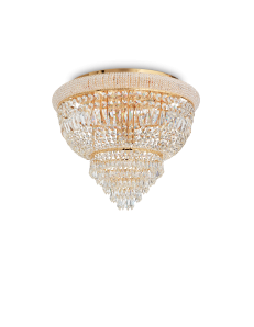 IDEAL LUX: Dubai pl6 ottone Plafoniera 6 luci in cristallo in offerta