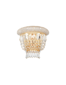 IDEAL LUX: Dubai ap2 ottone Applique 2 luci in cristallo in offerta