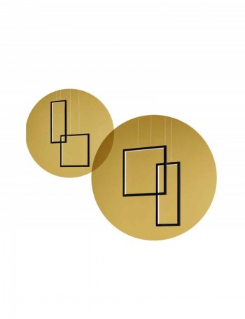 PERENZ: Cross small sospensione LED moderna 64w nero 3000k in offerta