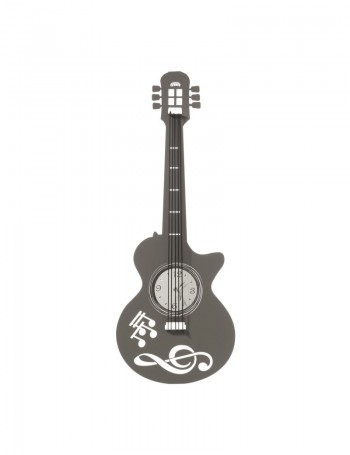 ARTI e MESTIERI: Chitarra orologio da parete ardesia bianco musica 82cm in offerta