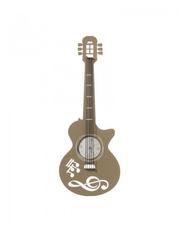 ARTI e MESTIERI: Chitarra orologio da parete beige bianco musica 82cm in offerta