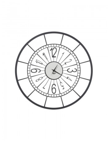 ARTI e MESTIERI: Volano piccolo orologio da parete bianco nero design moderno 50cm in offerta
