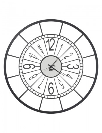 ARTI e MESTIERI: Volano minimal grande orologio da parete bianco nero design 70cm in offerta