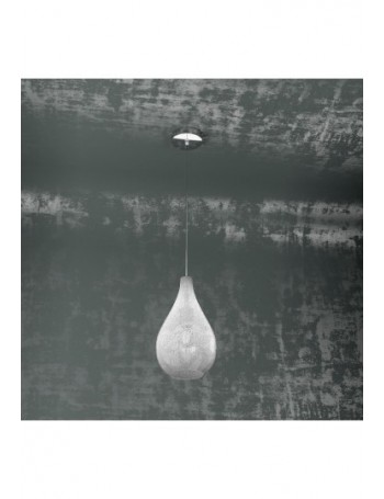 TOP LIGHT: Drop sospensione moderna in vetro granigliato 17cm in offerta