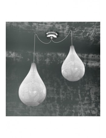 TOP LIGHT: Drop sospensione 2-luci mix graniglia in offerta