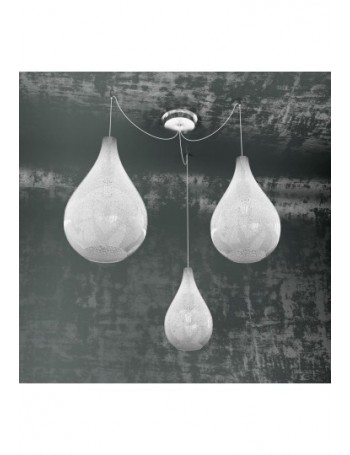 TOP LIGHT: Drop sospensione Sospensione 3 luci mix graniglia in offerta