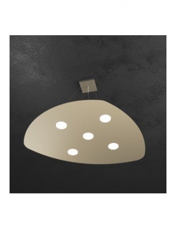 TOP LIGHT: Shape Sospensione LED 5 luci sabbia in offerta