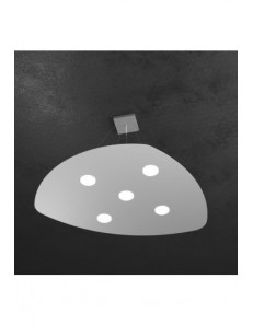 TOP LIGHT: Shape Sospensione LED 5+2 luci doppia illuminazione grigio in offerta