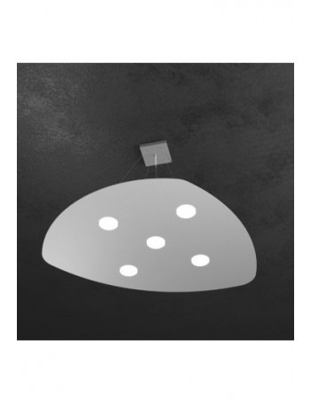 TOP LIGHT: Shape Sospensione LED 5+2 luci doppia illuminazione grigio in offerta