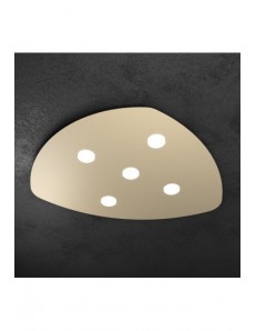 TOP LIGHT: Shape plafoniera design LED 5 luci sabbia gx53 85cm in offerta