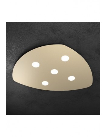TOP LIGHT: Shape plafoniera design LED 5 luci sabbia gx53 85cm in offerta