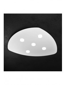 TOP LIGHT: Shape plafoniera design LED 5 luci bianco gx53 85cm in offerta