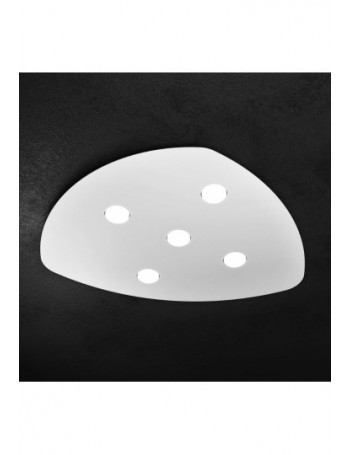 TOP LIGHT: Shape plafoniera design LED 5 luci bianco gx53 85cm in offerta