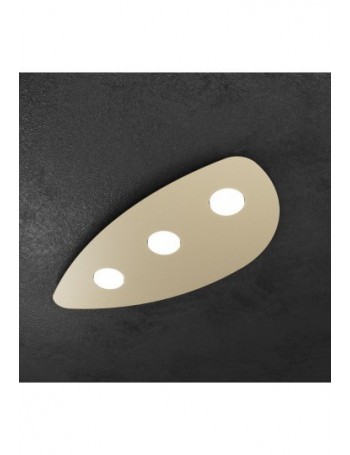 TOP LIGHT: Shape Plafoniera LED 3 luci ovale gx53 sabbia 60cm in offerta