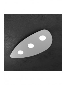 TOP LIGHT: Shape Plafoniera LED 3 luci ovale gx53 grigio 60cm in offerta