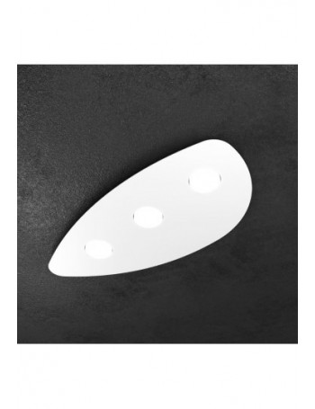 TOP LIGHT: Shape Plafoniera LED 3 luci ovale gx53 bianco 60cm in offerta