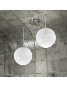 TOP LIGHT: Glitter sospensione 2 sfere 25cm in offerta
