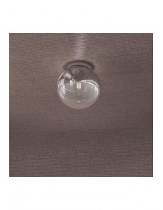 TOP LIGHT: Target plafoniera sfera cromo e trasparente 20cm in offerta