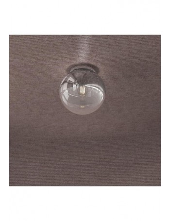 TOP LIGHT: Target plafoniera sfera cromo e trasparente 20cm in offerta