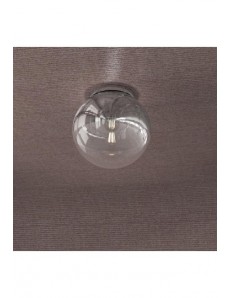 TOP LIGHT: Target plafoniera sfera cromo e trasparente 25cm in offerta