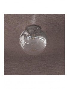 TOP LIGHT: Target plafoniera sfera cromo e trasparente 30cm in offerta