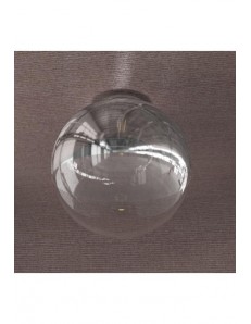TOP LIGHT: Target plafoniera sfera cromo e trasparente 40cm in offerta