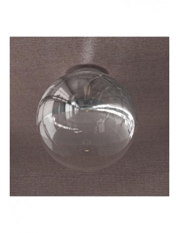 TOP LIGHT: Target plafoniera sfera cromo e trasparente 40cm in offerta