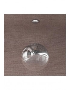 TOP LIGHT: Target sospensione sfera cromo e trasparente 40cm in offerta