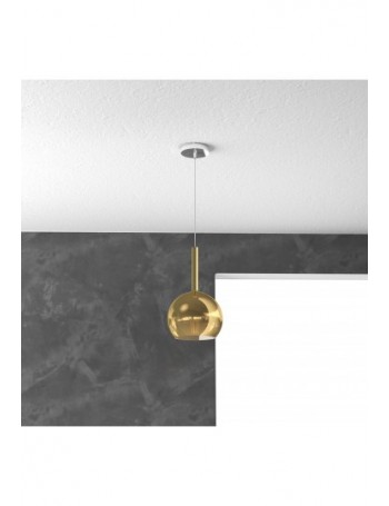 TOP LIGHT: Future sospensione boccia vetro oro 15cm in offerta