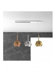 TOP LIGHT: Future sospensione 3 luci vetri multicolor in offerta