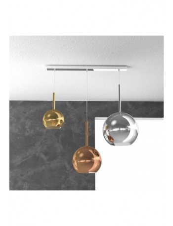 TOP LIGHT: Future sospensione 3 luci vetri multicolor in offerta