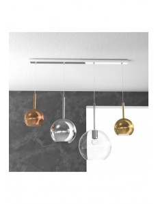 TOP LIGHT: Future sospensione 4 luci vetri multicolor in offerta