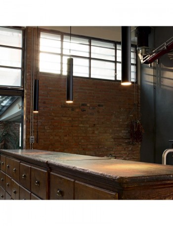 IDEAL LUX: Look SP1 sospensione lampada cilindro pendente small brunito in offerta