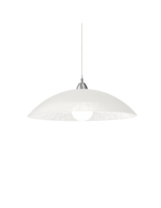 IDEAL LUX: Lana SP1 sospensione in vetro Ø50 cucina bianca in offerta