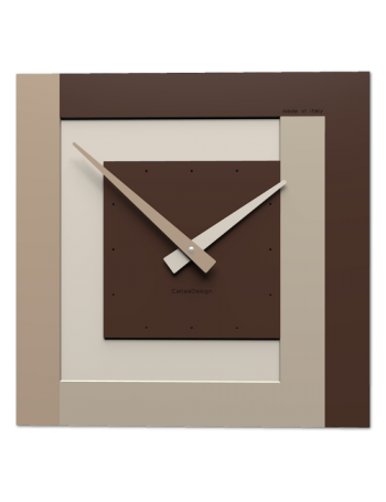 CALLEADESIGN: Stripes clock Ø 40 orologio da parete moderno cioccolato in offerta